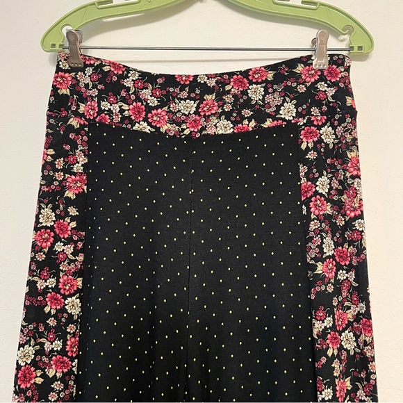 Farm Anthropologie Womens SZ Med Polka Dot Floral Palazzo Wide Leg Pants Resort - Picture 4 of 16